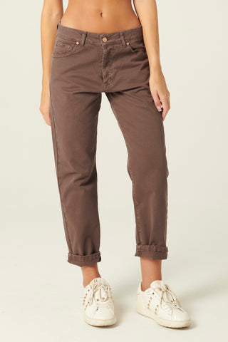 Pantaloni Abby relaxed in drill