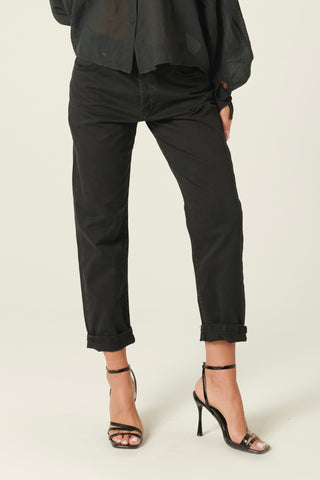 Pantaloni Abby relaxed in drill