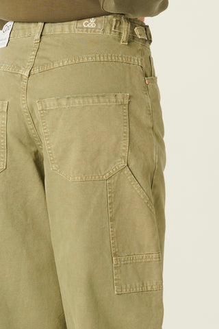 Pantaloni Charli carpenter in canvas barrel fit