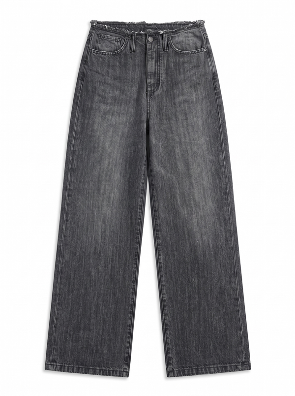 Jeans Dakota-S barrel wide leg in denim nero