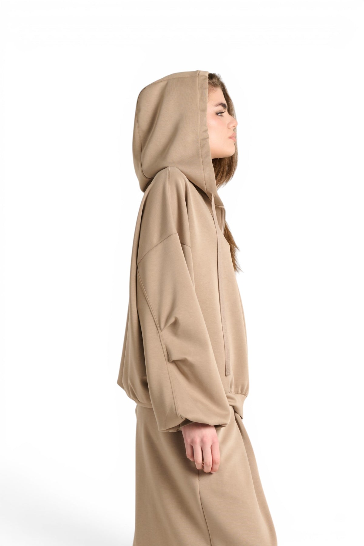 Felpa Megan maxi bomber oversize in misto viscosa