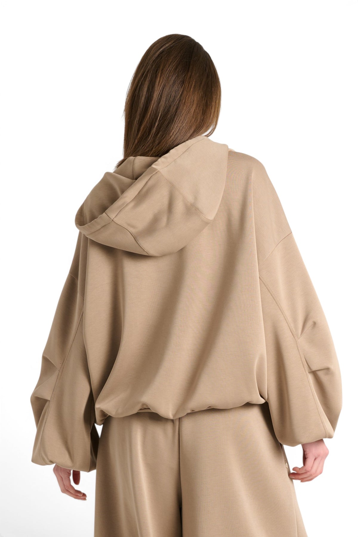 Felpa Megan maxi bomber oversize in misto viscosa