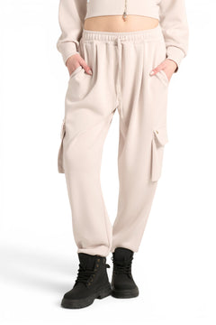Pantaloni Jane jogger in felpa misto viscosa