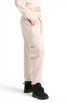 Pantaloni Jane jogger in felpa misto viscosa