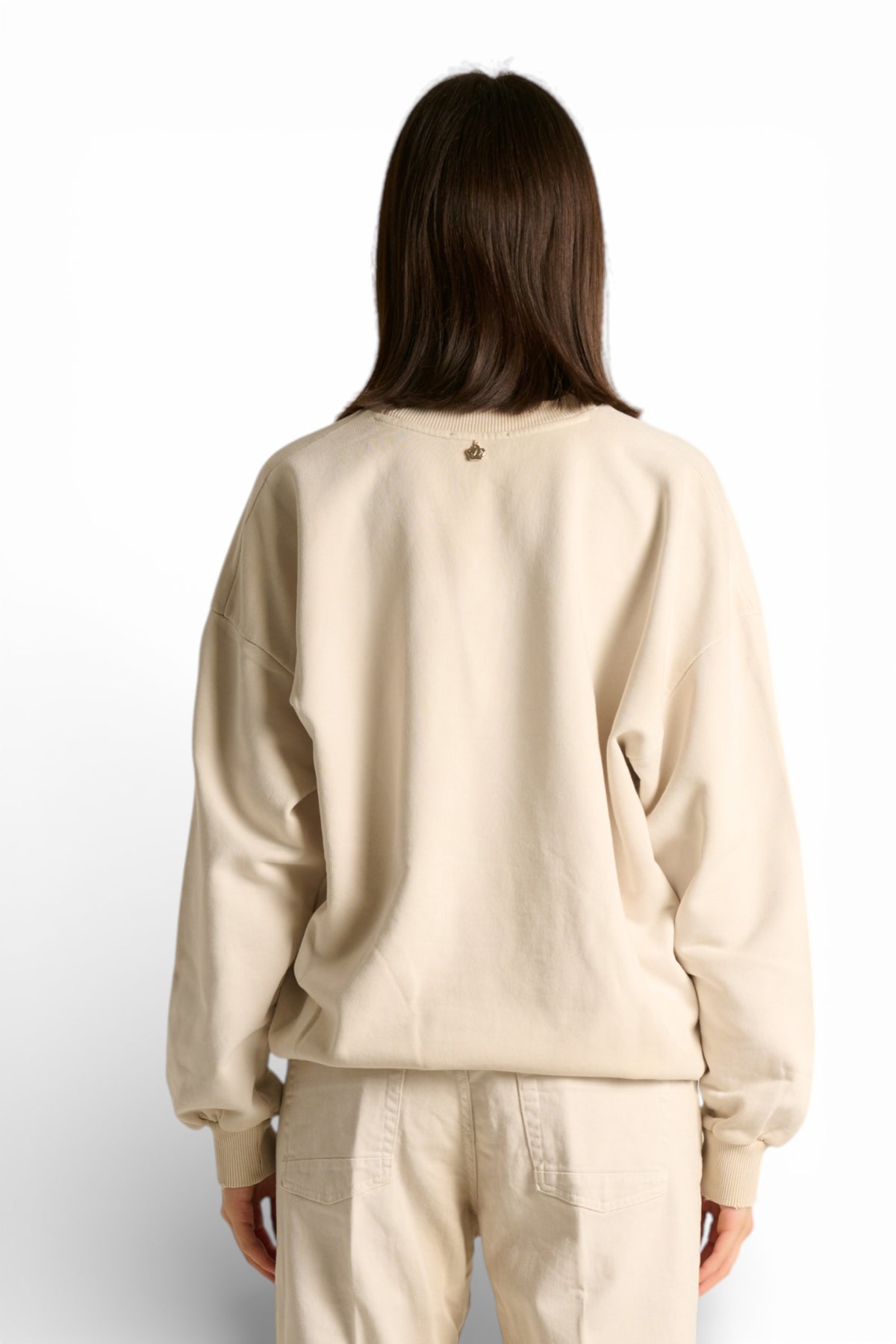 Felpa Vale oversize basic con lavaggio spraywash
