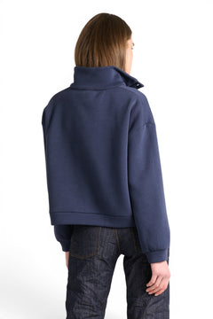 Tammy candy cotton cropped polo sweatshirt
