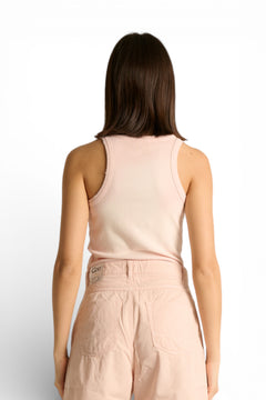 Canotta Isa slim in costina spraywash