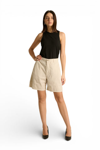 Canotta Lily basic in cotone misto lino