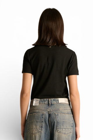 T-shirt Lena basic in cotone misto lino