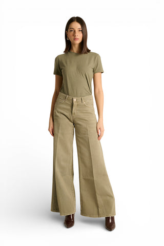 T-shirt Lena basic in cotone misto lino