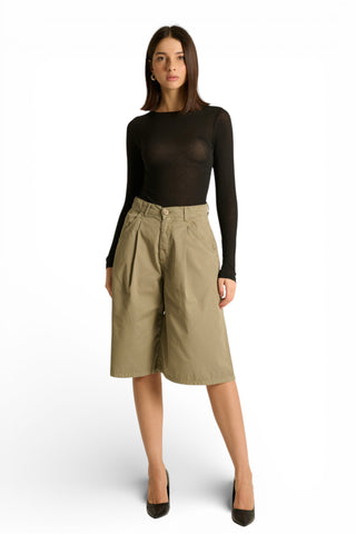 Shirt City a maniche lunghe in misto seta