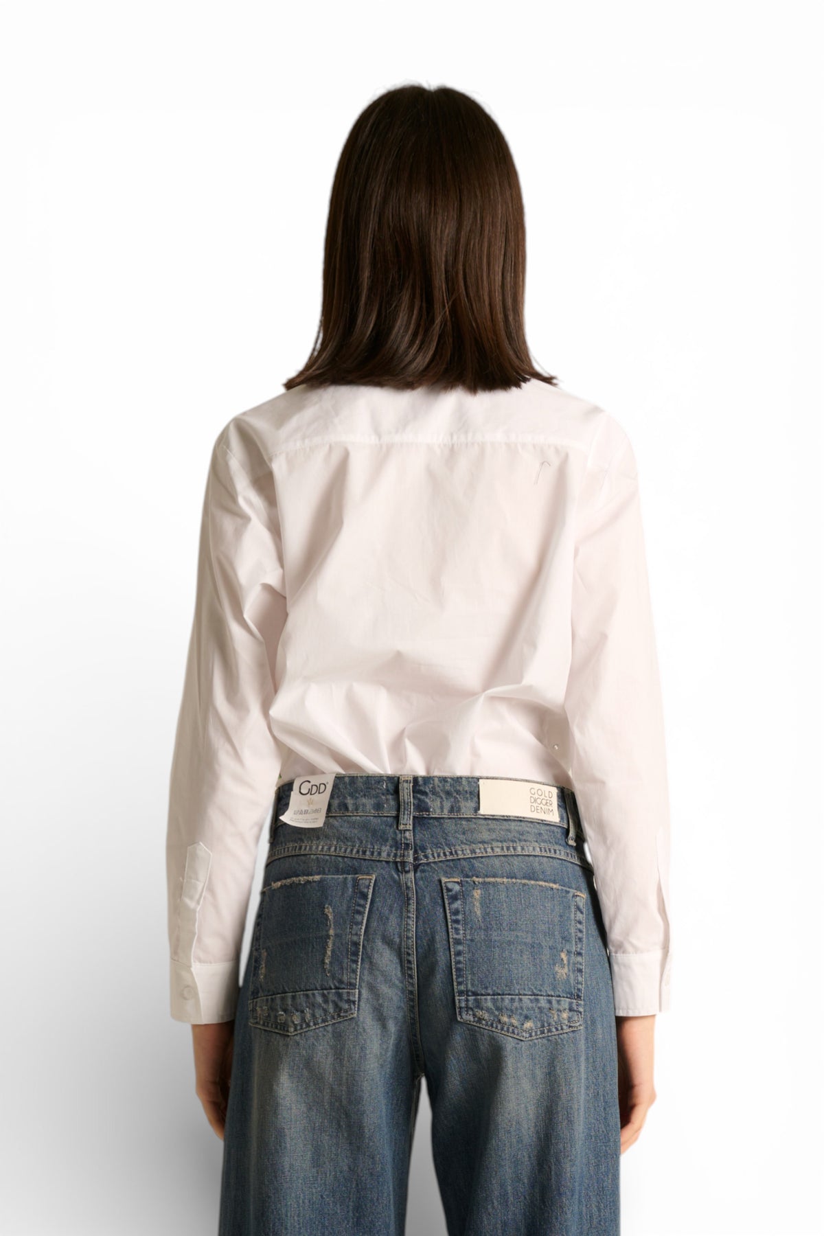 Camicia Phoebe con castoni cuciti a mano