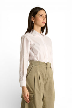 Camicia Phoebe basic in popeline di cotone