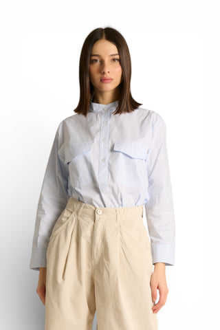 Camicia Kory box fit relaxed con tasche a toppa