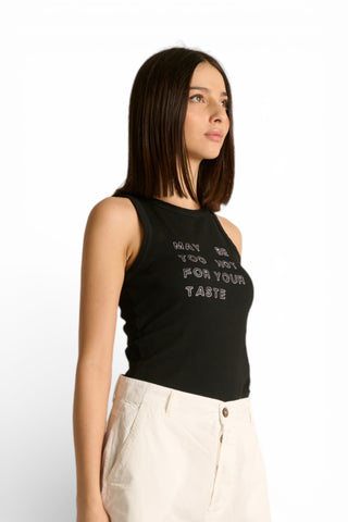 Canotta Yara in costina con stampa japan