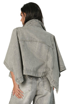 Mantella LUNA in denim grigio