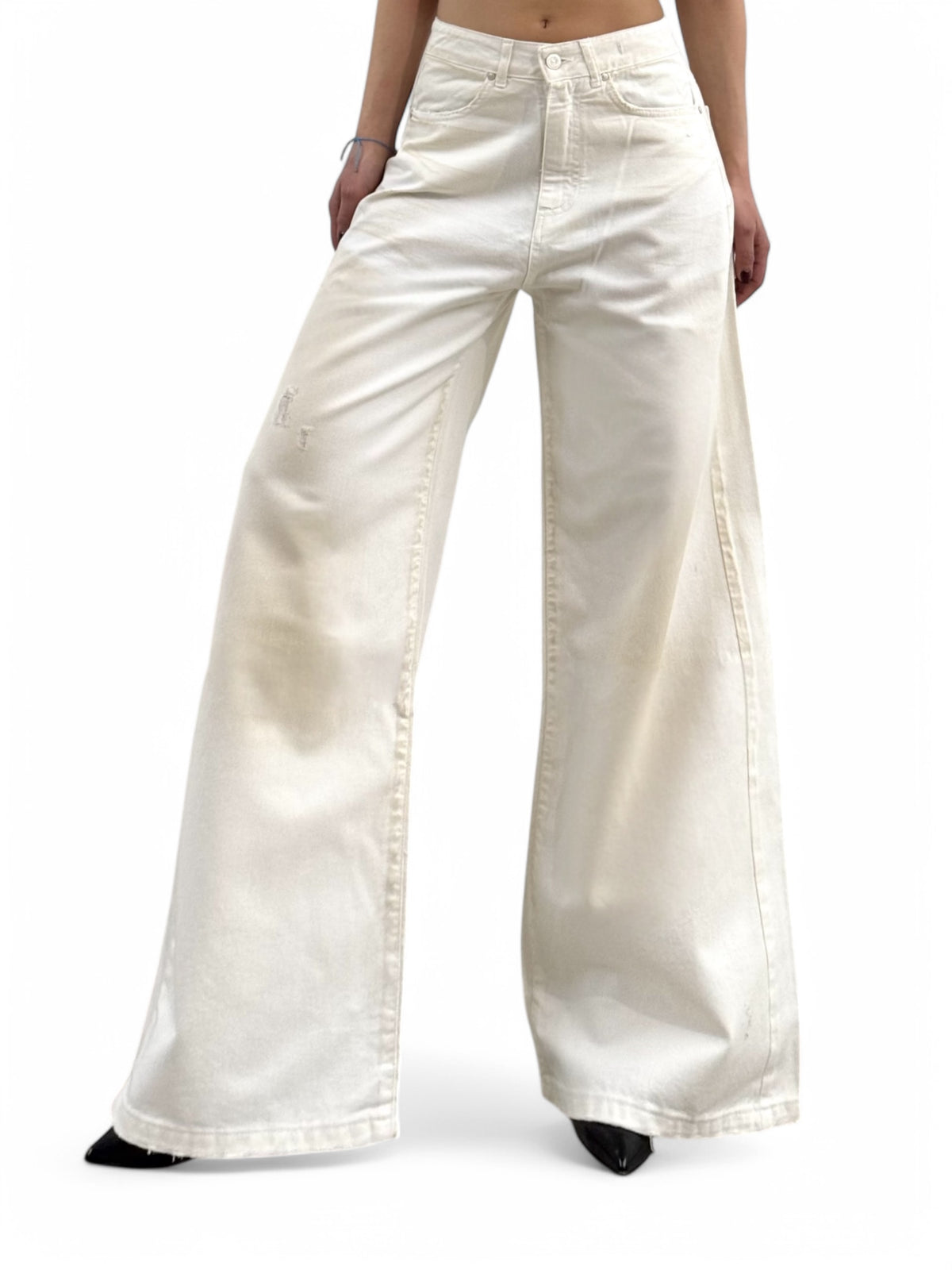 Pantaloni ASTRA superpocket in drill sporcato