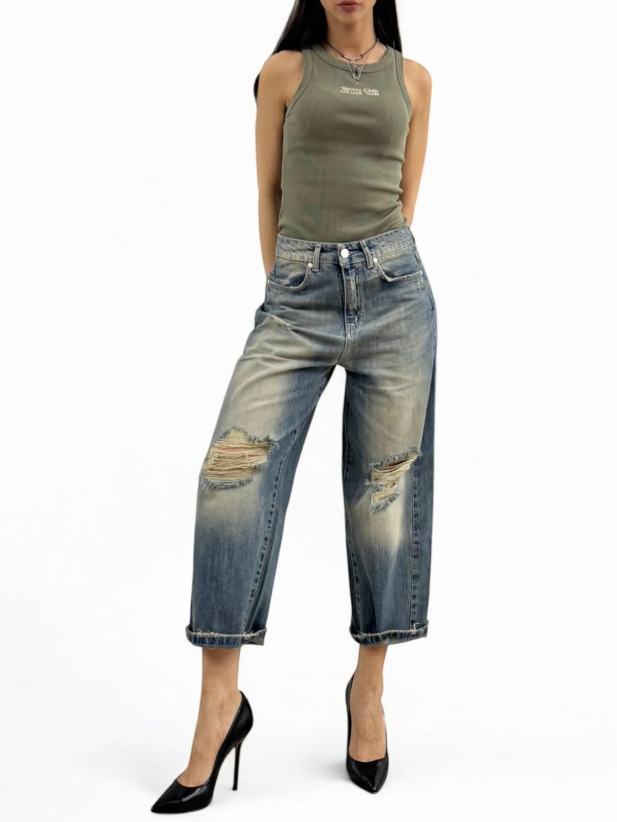 ARETHA ankle-fit jeans