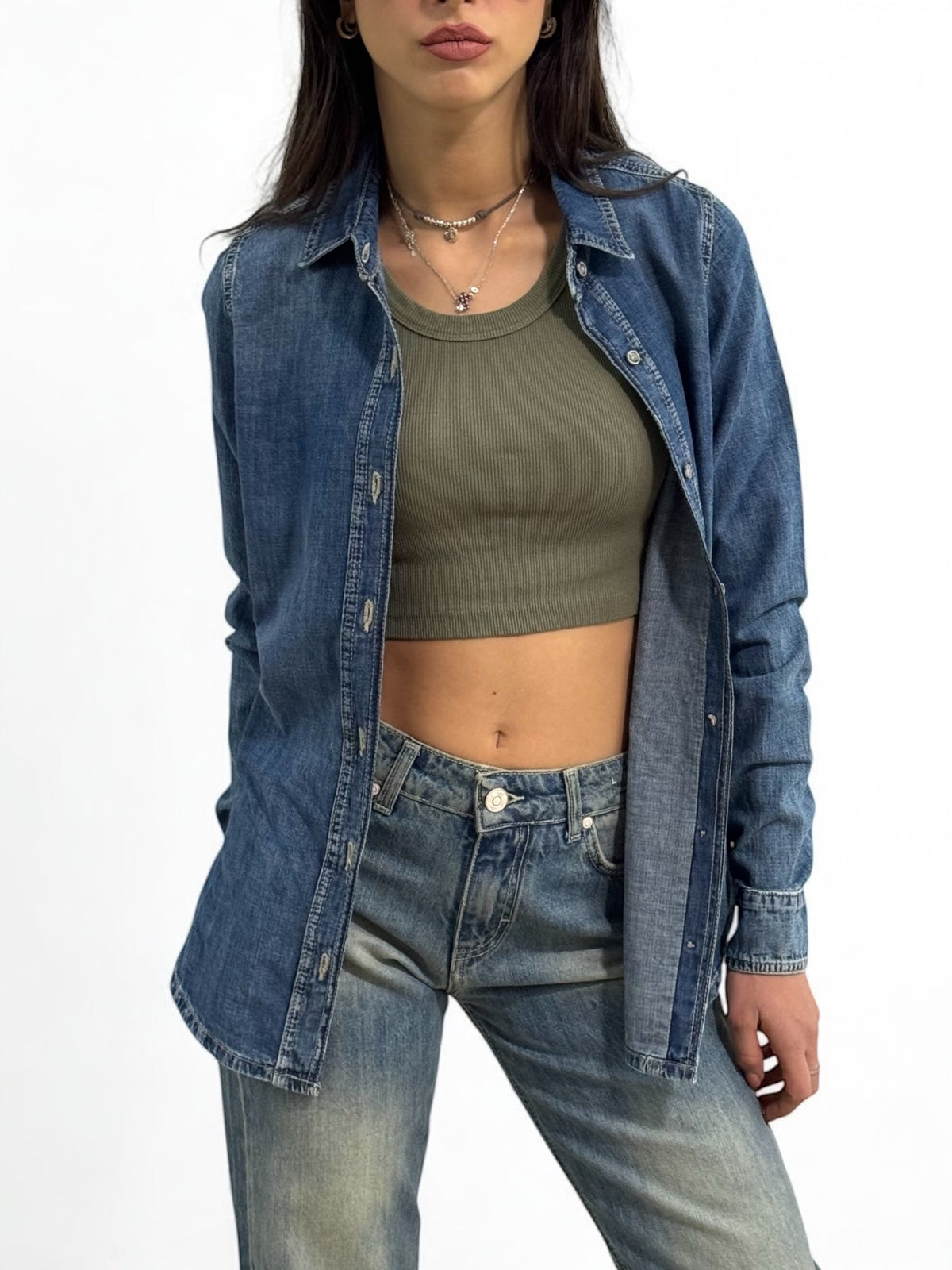 Camicia basic PARIS in denim