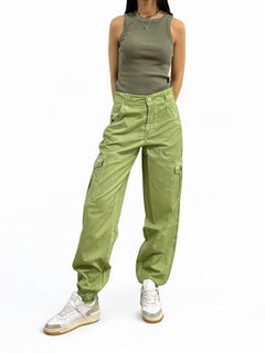 Pantaloni ALLIE cargo jogger acid wash