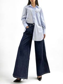Jeans AMY wide leg in denim
