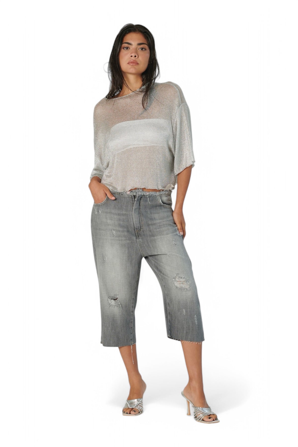 Shirt oversize WENDY retina lurex