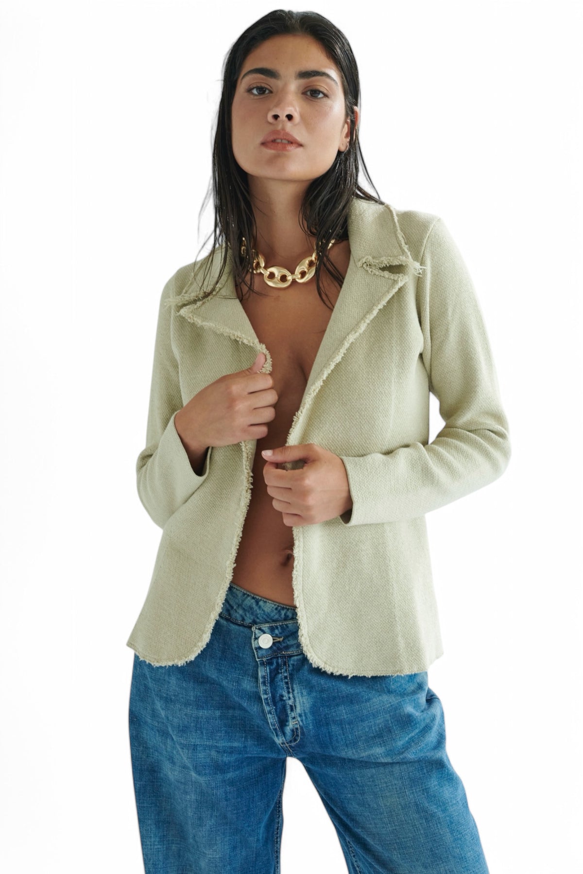Jeans ADRIA bustino asimmetrico