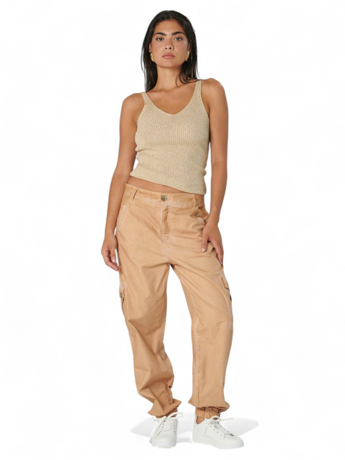 Pantaloni ALLIE cargo jogger acid wash
