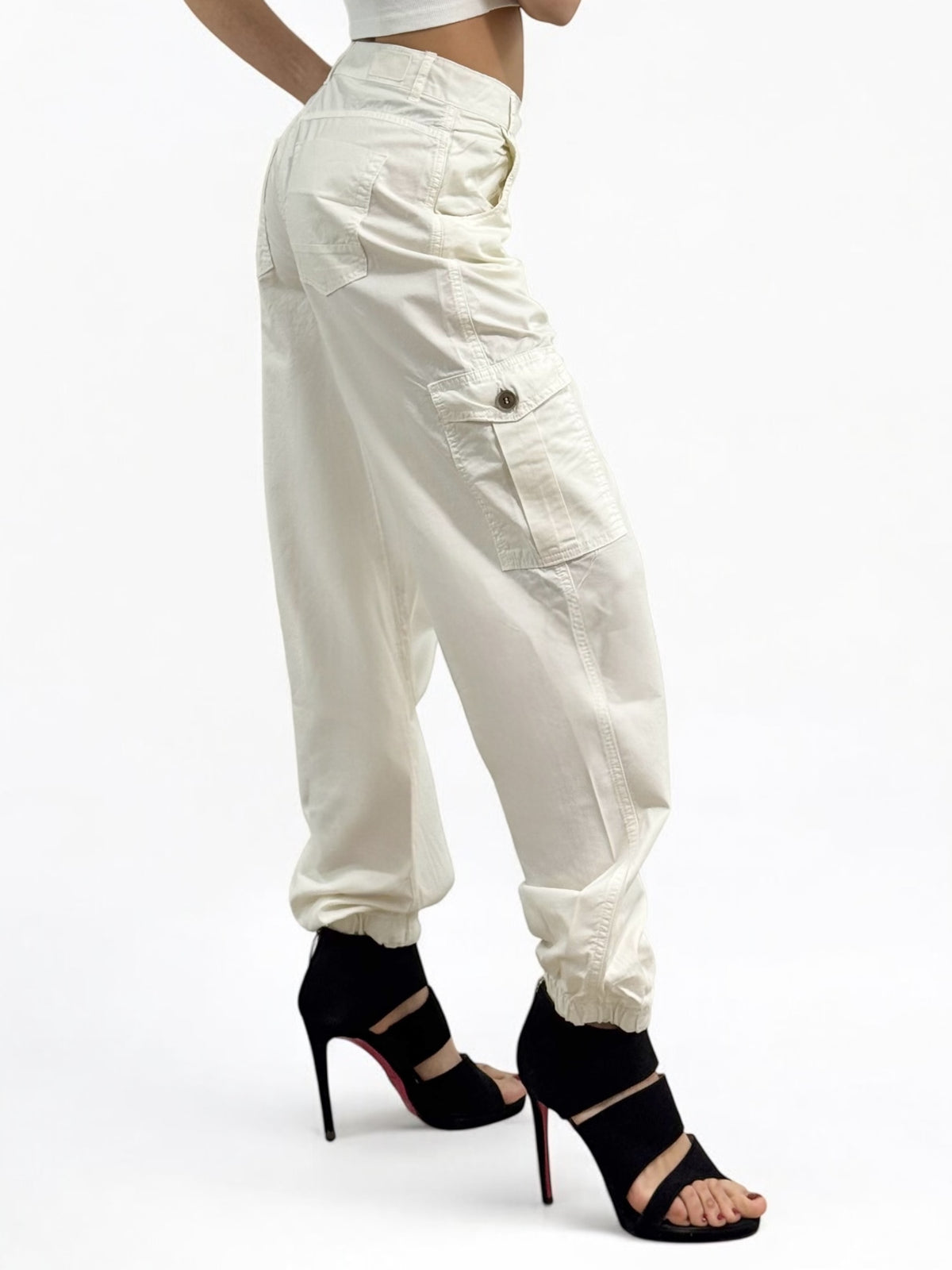 Pantaloni ALLIE cargo jogger acid wash