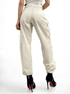 Pantaloni ALLIE cargo jogger acid wash