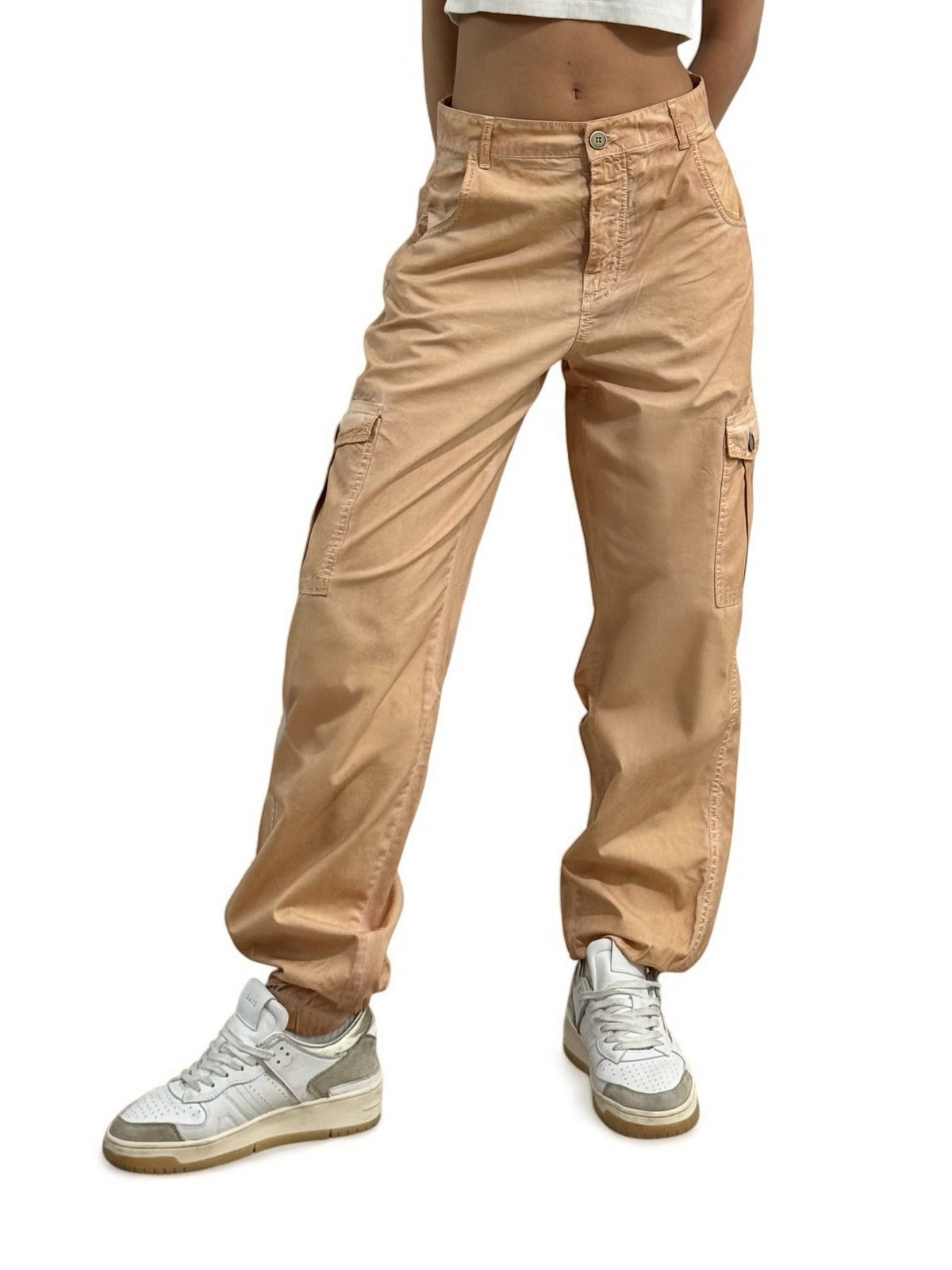 Pantaloni ALLIE cargo jogger acid wash