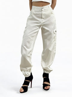 Pantaloni ALLIE cargo jogger acid wash
