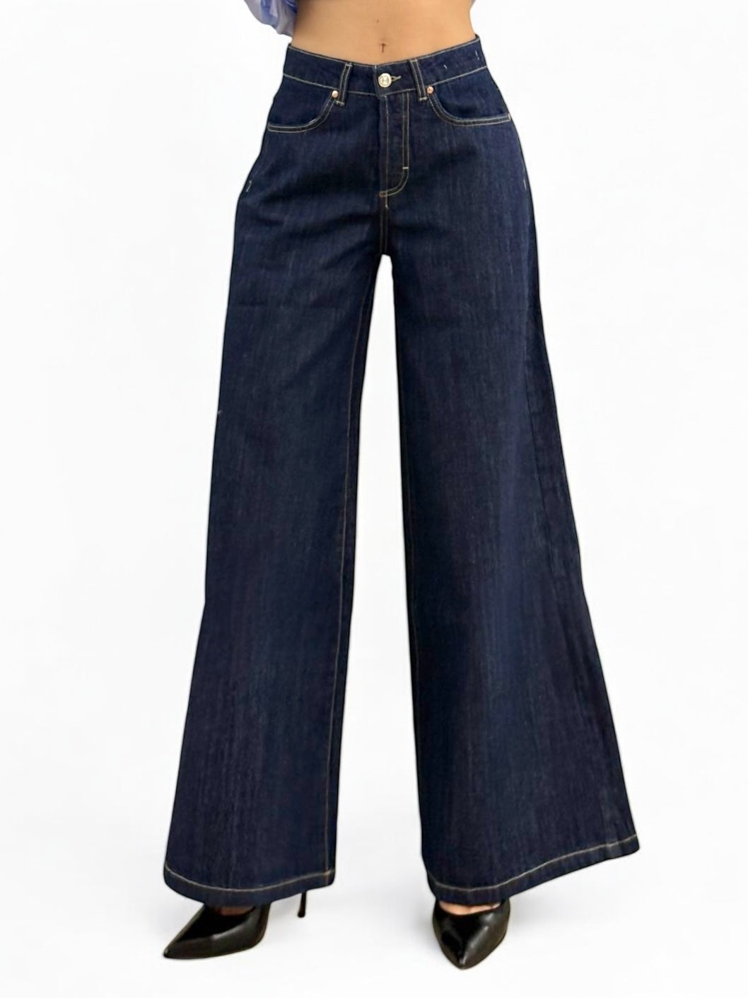 Jeans AMY wide leg in denim
