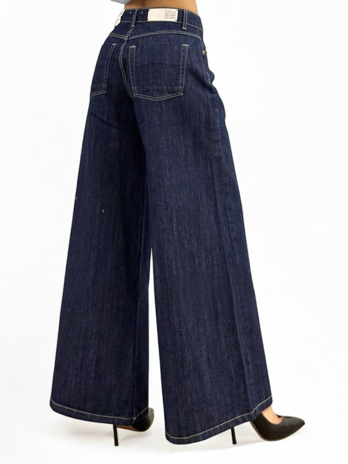 Jeans AMY wide leg in denim