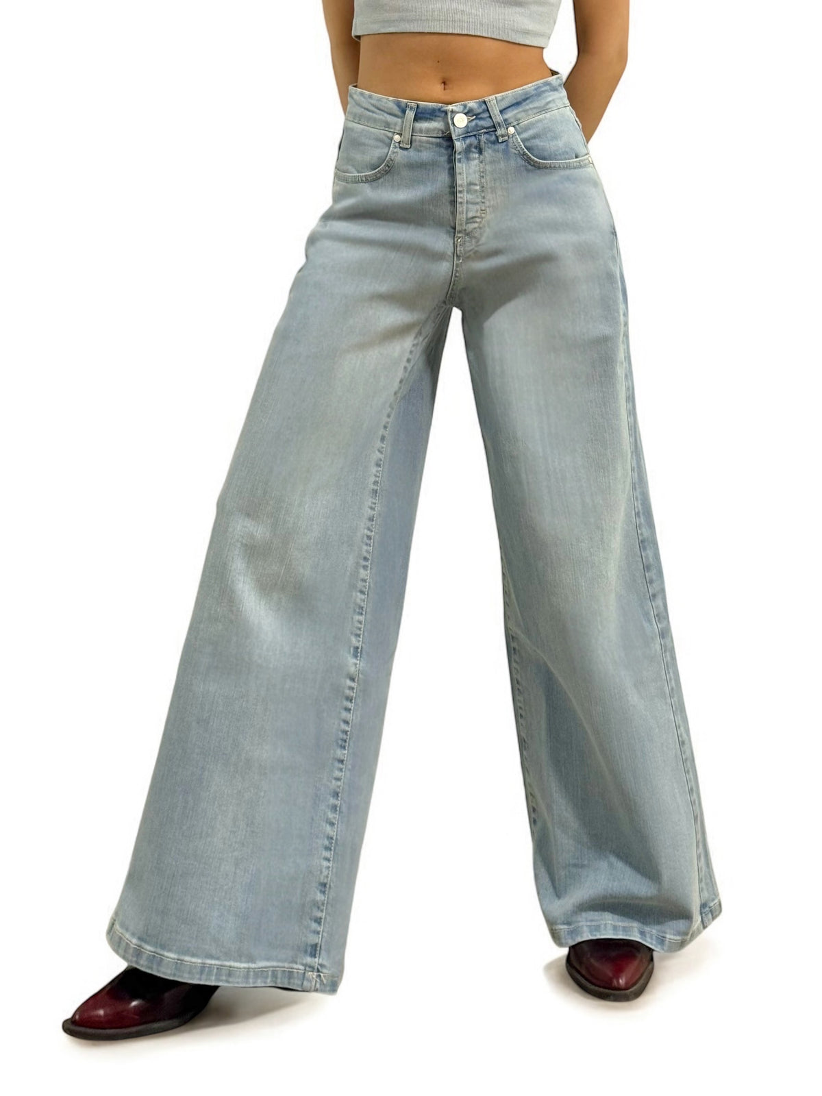Jeans AMY wide leg in denim