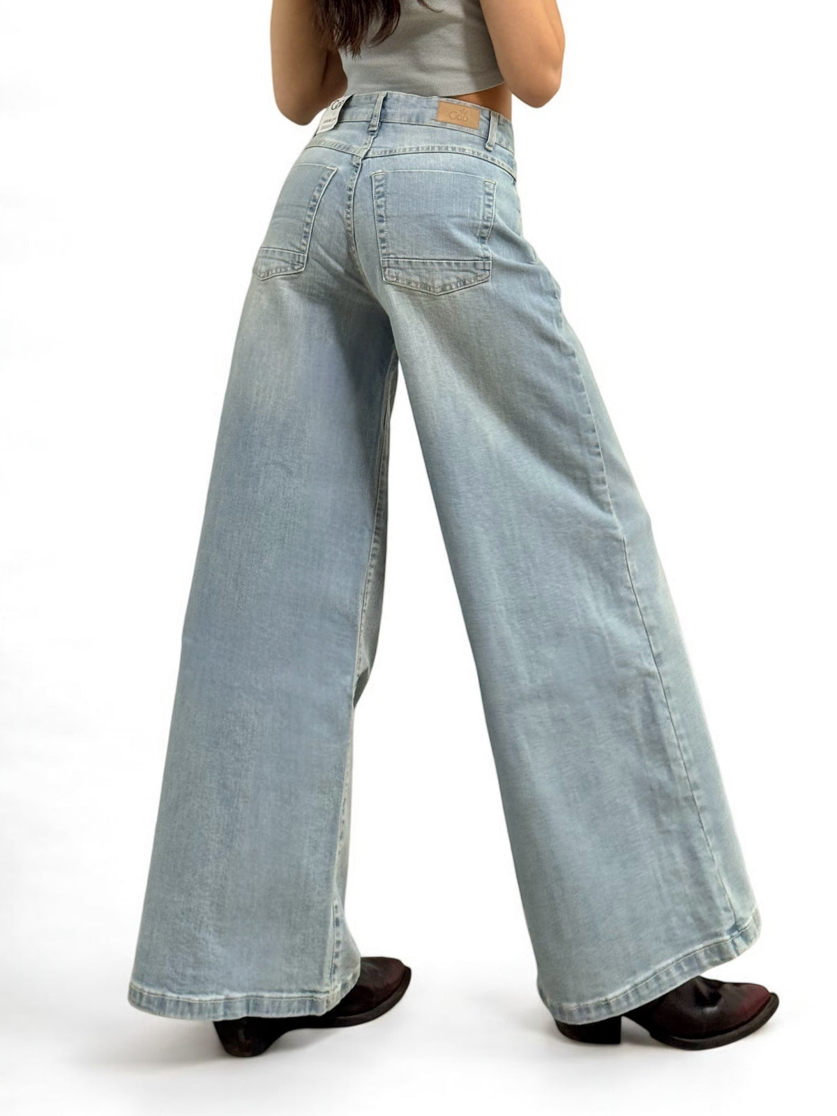 Jeans AMY wide leg in denim