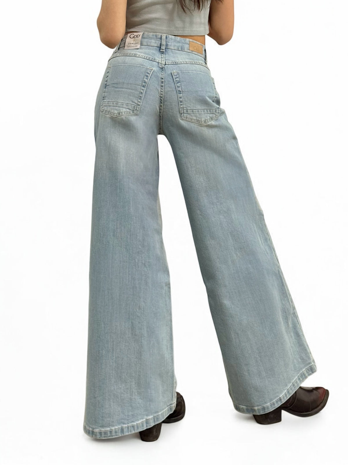 Jeans AMY wide leg in denim