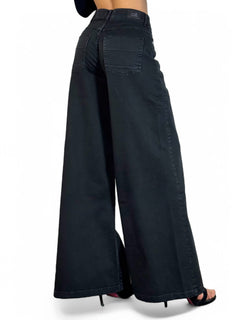 Pantaloni AMY wide leg in drill