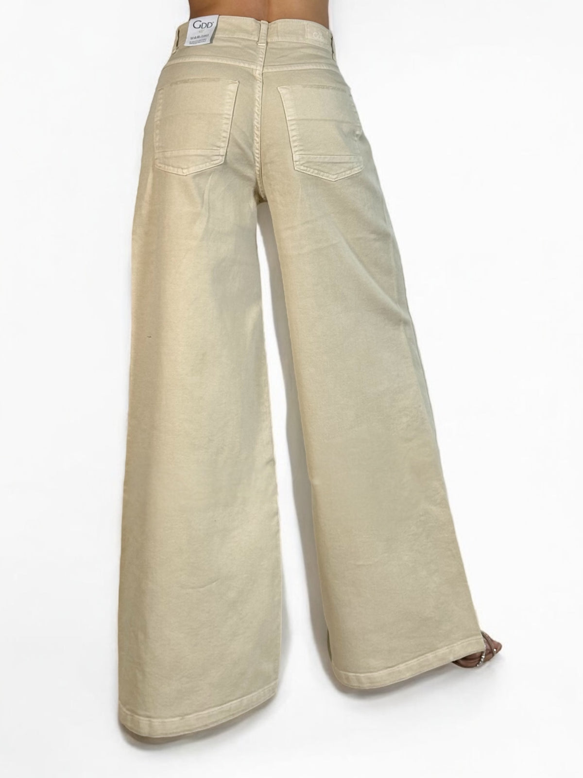 Pantaloni AMY wide leg in drill