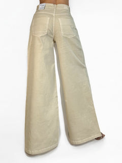 Pantaloni AMY wide leg in drill