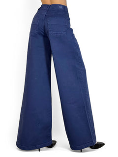 Pantaloni AMY wide leg in drill