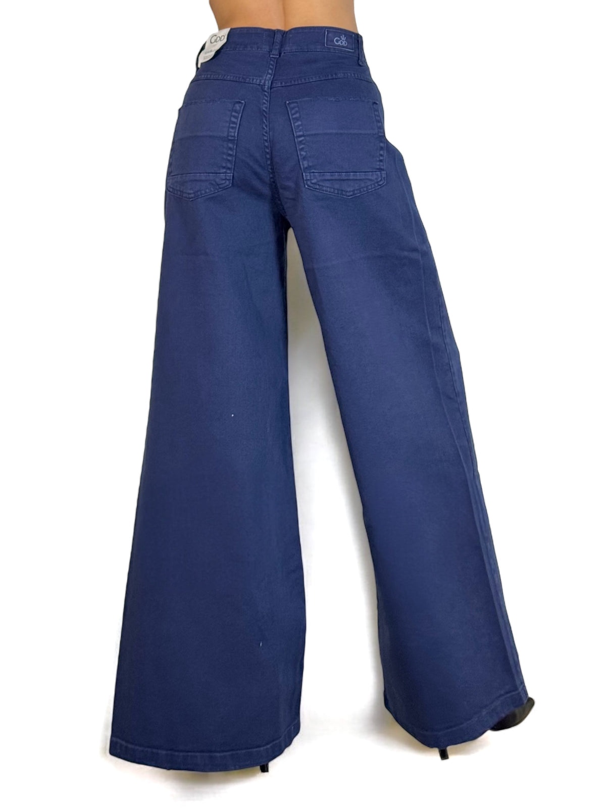 Pantaloni AMY wide leg in drill