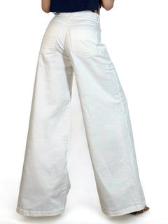 Pantaloni AMY wide leg in drill