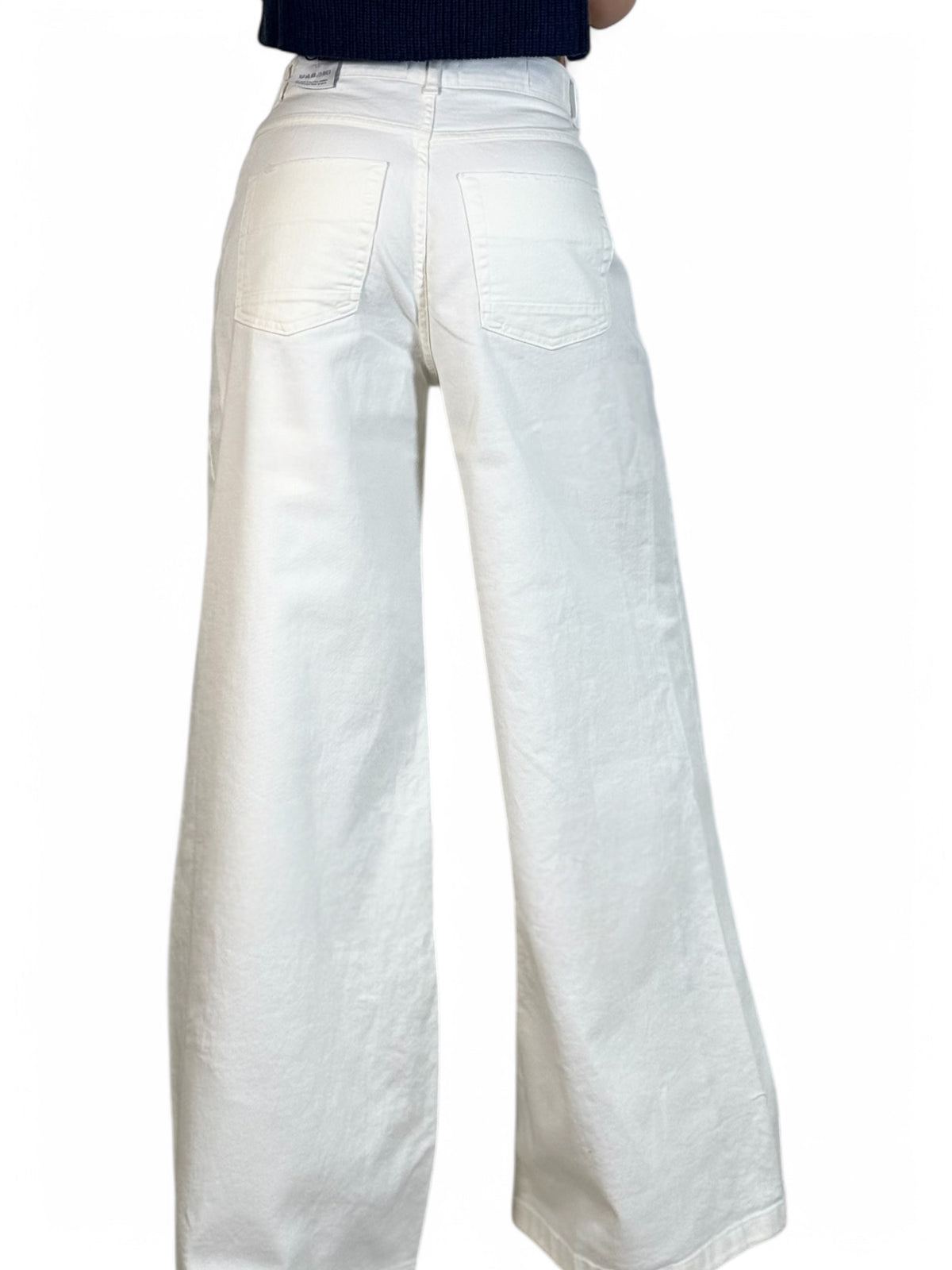 Pantaloni AMY wide leg in drill