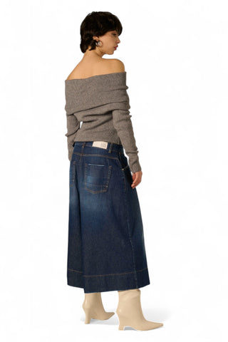 Pantagonna Andra in denim slegato