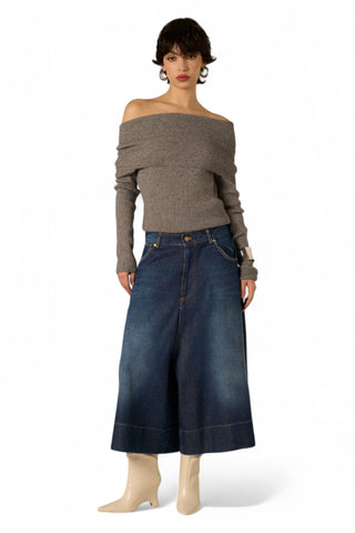 Pantagonna Andra in denim slegato