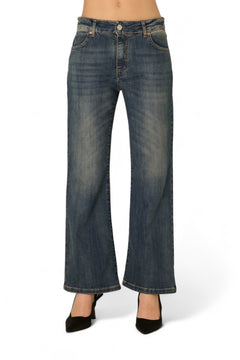 Jeans Aurora a trombetta in denim comfort