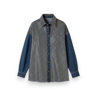 Giacca camicia Kira con applicazione