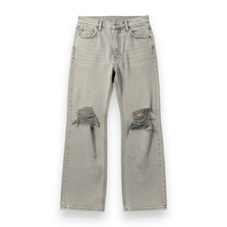 Jeans Dream straight in denim grigio con rotture
