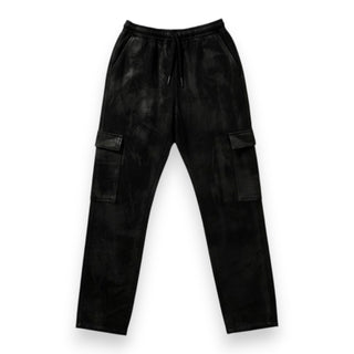 Pantaloni Willy cargo in felpa con spalmatura gommata